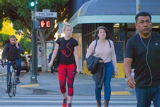 Red yoga pants