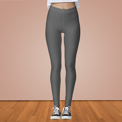 Davy's Gray Solid Color  Leggings