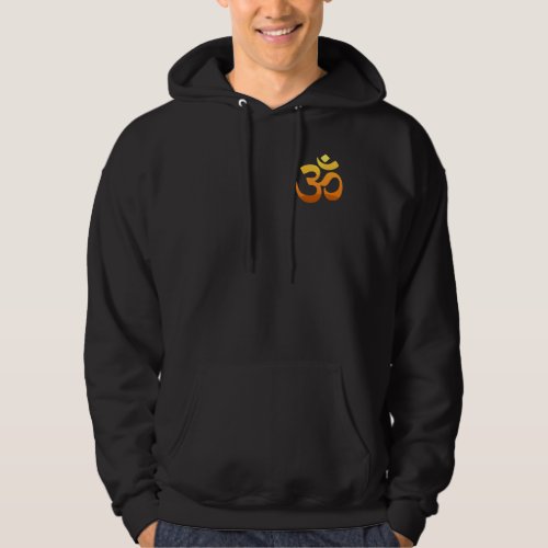 Front And Back Design Om Mantra Symbol Men's Hoodie
