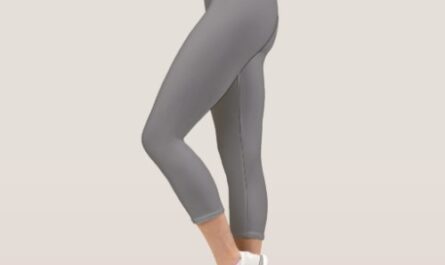 Gray Yoga  Capri Leggings for Women's
