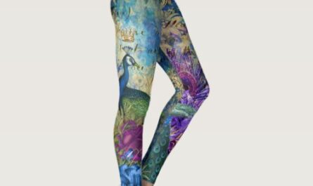 Peacock Yoga Pilates Hot Pants Leggings