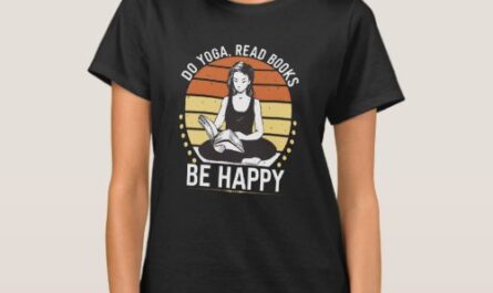 Reading Do Yoga Read Books Be Happy T-Shirt
