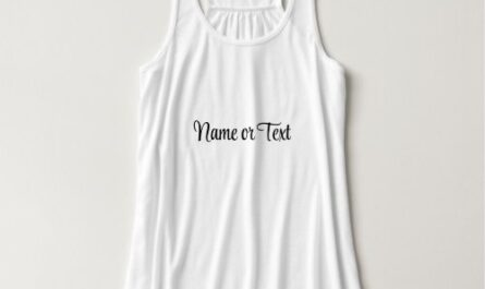 White Women's Bella+Canvas Flowy Racerback Tank Top