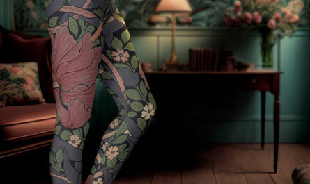 William Morris Pimpernel Vintage Pattern Leggings