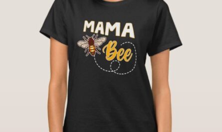 Womens Mama Bee Family Matching Beekeeper Mom T-Shirt