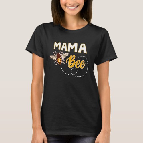 Womens Mama Bee Family Matching Beekeeper Mom T-Shirt