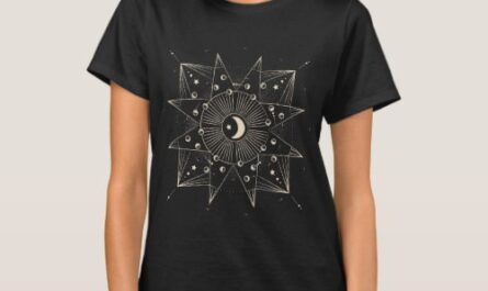 Boho Sun and Moon Phases Celesital T-Shirt