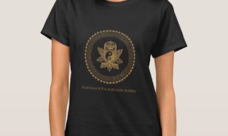 Find Balance & Harmony Within Lotus Yin Yang T-Shirt