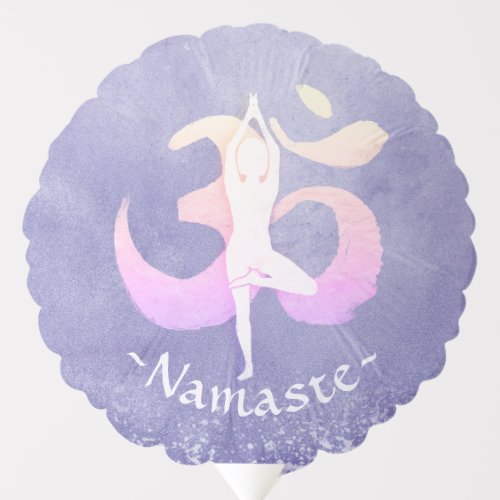 Meditation Instructor Yoga Pose Om Sign Balloon