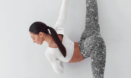 Modern Grey Glitter Sparkles Personalized Name Leggings