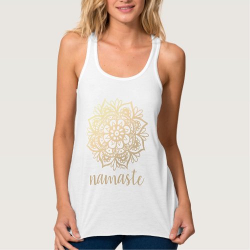 Namaste Gold Mandala Yoga Tank Top