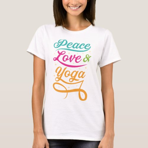Peace Love Yoga T-shirt