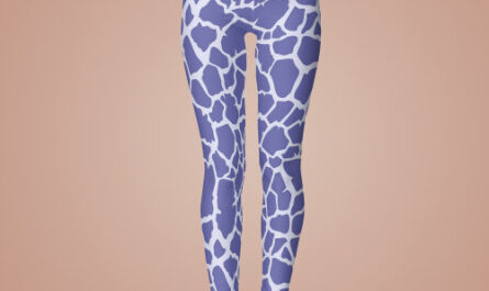 Periwinkle Giraffe Print  Leggings