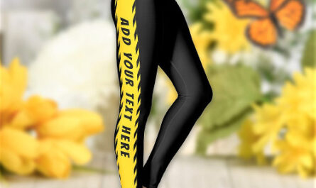 Personalized Custom Text and Color Gym Leggings