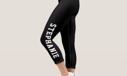Personalized Name Custom Made Capri Leggings