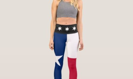 Texas Flag Yoga Pants