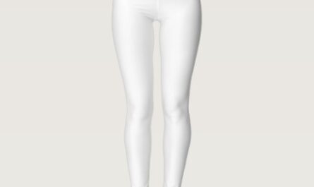 White Simple Solid Leggings