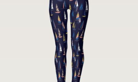 Artsy Nautical Sailboat, Sailor, Sailing Captain Leggings
