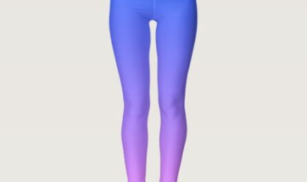 Blue and Purple Ombre Monogram Leggings