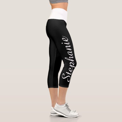CHOOSE YOUR COLOR custom yoga capri leggings
