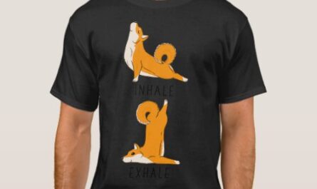 Inhale Exhale Shiba Inu Yoga T-Shirt