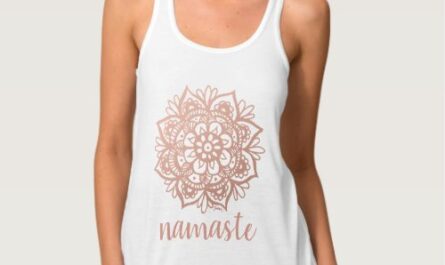 Namaste Rose Gold Mandala Yoga Tank Top