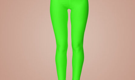 Neon Green Solid Color  Leggings