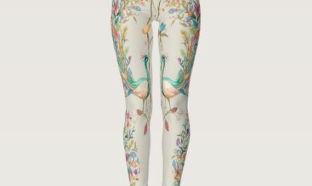 Peacock Workout Yoga Gym Tummy Control Leggings