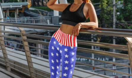USA Stars and Stripes Leggings