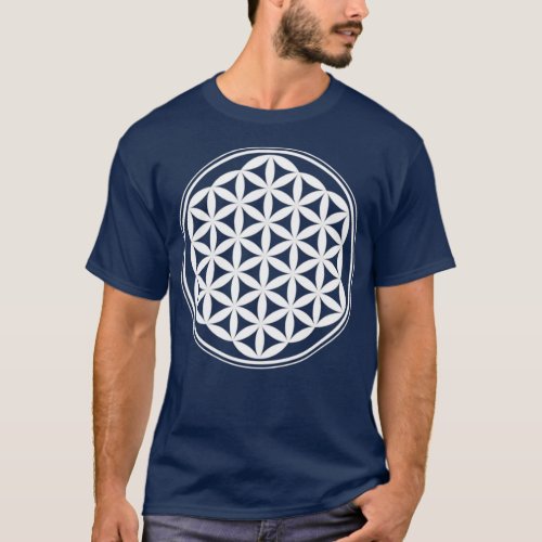 White Flower of life T-Shirt