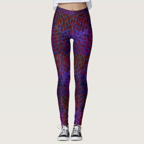 Chain link Red Leggings