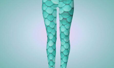 Classy Halloween Costume Mermaid Scales Pattern Leggings