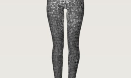 Comfy Hipster Leggings Disco Ball Silver