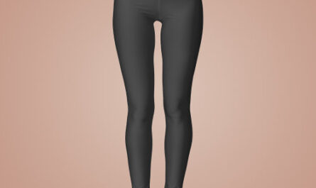 Dark Charcoal Solid Color Leggings