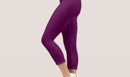Deep Purple Yoga  Capri Leggings for Women's