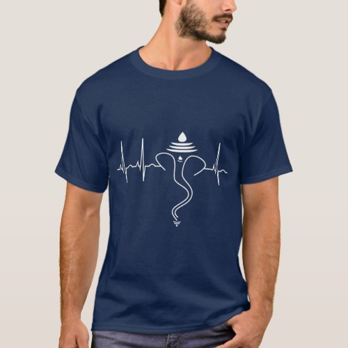 Ganesh   Hindu Heartbeat Yoga  India Travel T-Shirt