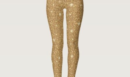 Glam gold glitter leggings
