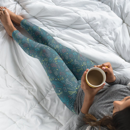 HARRY POTTER™ Artifacts Line Art Pattern Leggings