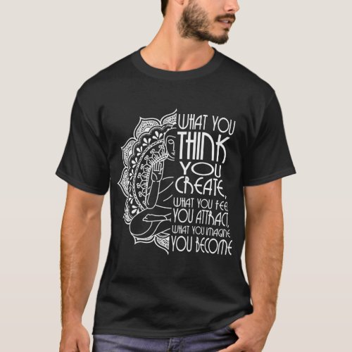 Law Of Attraction Spiritual Buddha Meditation Gift T-Shirt