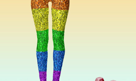 LGBT flag vibrant rainbow glitter sparkles Leggings