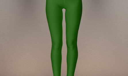 Lincoln Green Solid Color Leggings
