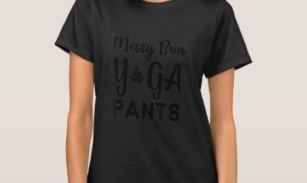 Messy Bun Yoga Pants T-Shirt