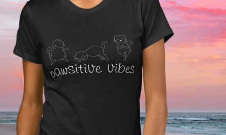 Pawsitive Vibes Yoga Cat Lover T-Shirt
