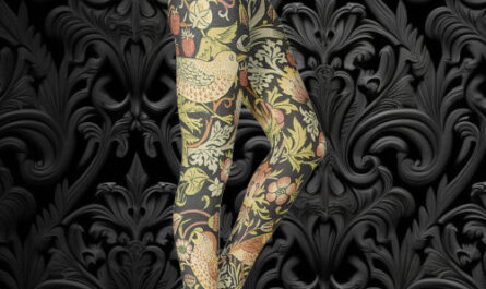 Strawberry Thieves by William Morris, Vintage Art Leggings