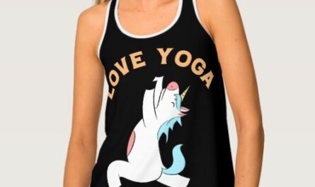 Unicorn yoga for animal lovers  tank top