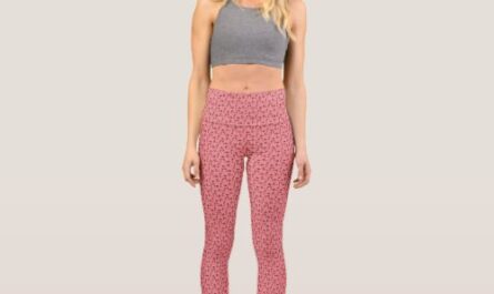 Yoga Pants with Yoga Posture People Drawing