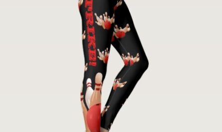 Bowling Kingpin Leggings Custom Yoga Pants