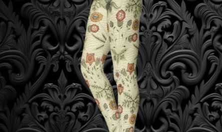 Daisy by William Morris, Vintage Victorian Flowers Leggings