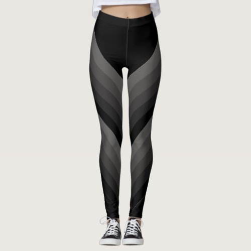 Large Diagonal Gradient Stripe Legging