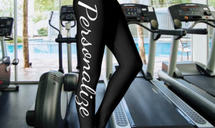 Personalize Black And White (or change text/color) Leggings